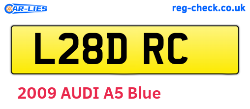 L28DRC are the vehicle registration plates.