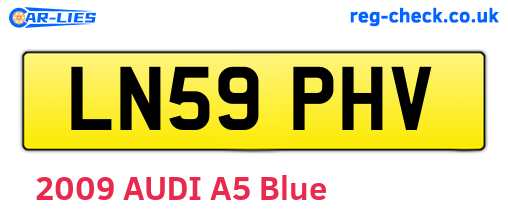 LN59PHV are the vehicle registration plates.