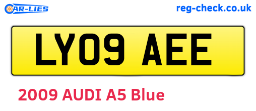 LY09AEE are the vehicle registration plates.