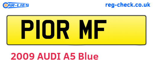 P10RMF are the vehicle registration plates.