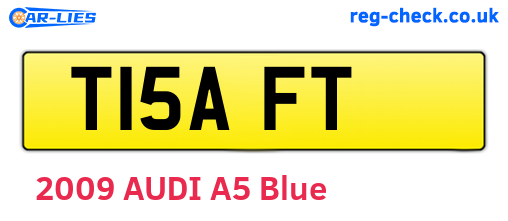 T15AFT are the vehicle registration plates.