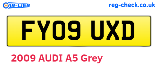 FY09UXD are the vehicle registration plates.