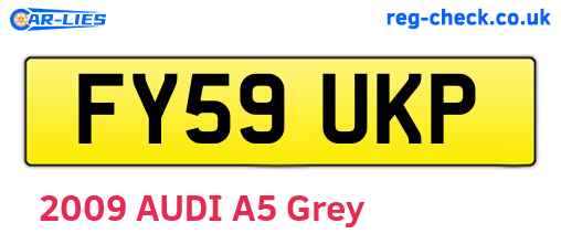 FY59UKP are the vehicle registration plates.