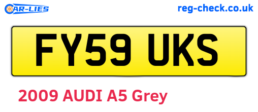 FY59UKS are the vehicle registration plates.