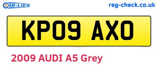 KP09AXO are the vehicle registration plates.