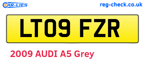 LT09FZR are the vehicle registration plates.