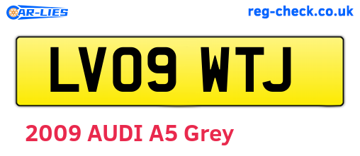 LV09WTJ are the vehicle registration plates.