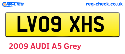 LV09XHS are the vehicle registration plates.