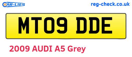 MT09DDE are the vehicle registration plates.
