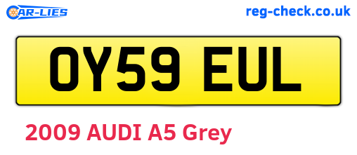 OY59EUL are the vehicle registration plates.