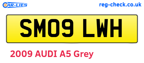 SM09LWH are the vehicle registration plates.