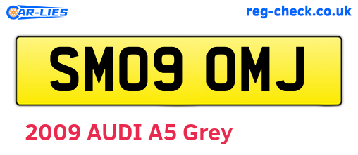 SM09OMJ are the vehicle registration plates.