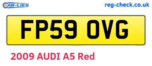 FP59OVG are the vehicle registration plates.