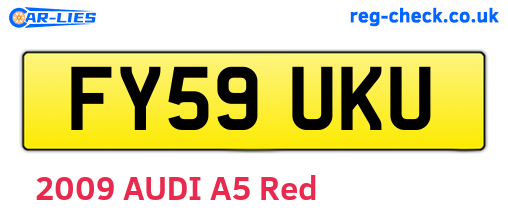 FY59UKU are the vehicle registration plates.