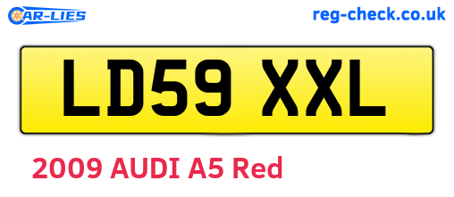 LD59XXL are the vehicle registration plates.