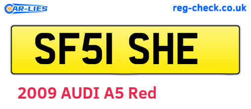 SF51SHE are the vehicle registration plates.