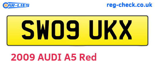 SW09UKX are the vehicle registration plates.
