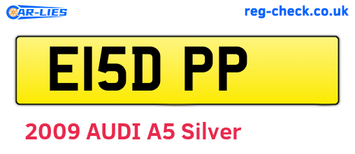 E15DPP are the vehicle registration plates.