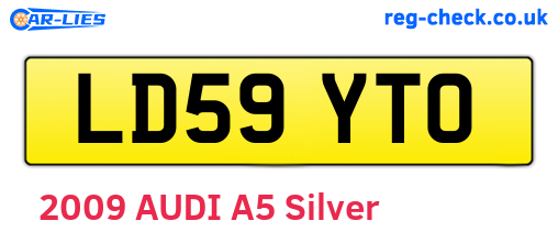 LD59YTO are the vehicle registration plates.