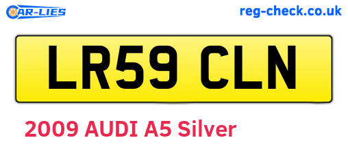 LR59CLN are the vehicle registration plates.