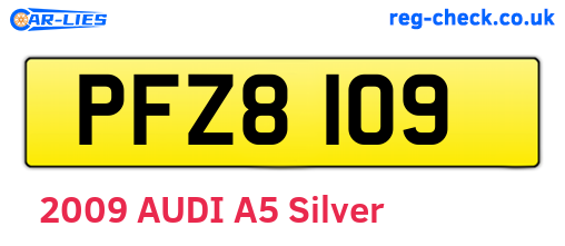 PFZ8109 are the vehicle registration plates.