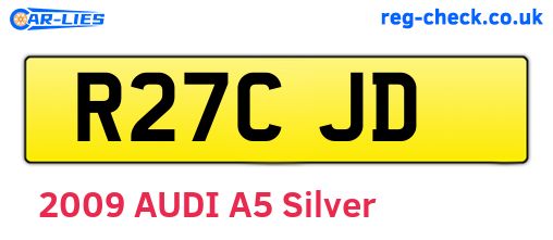 R27CJD are the vehicle registration plates.