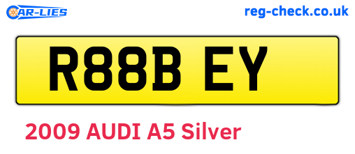 R88BEY are the vehicle registration plates.