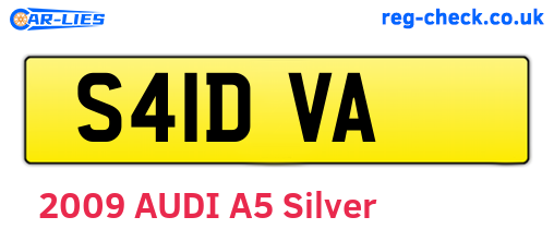 S41DVA are the vehicle registration plates.