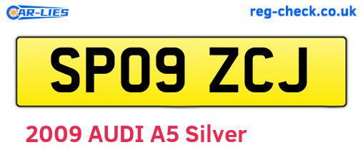 SP09ZCJ are the vehicle registration plates.
