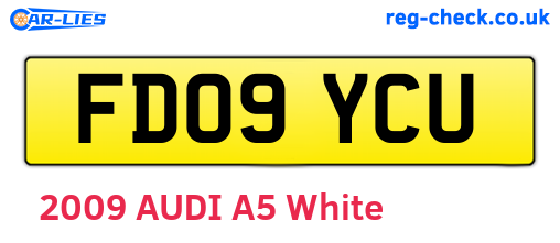 FD09YCU are the vehicle registration plates.