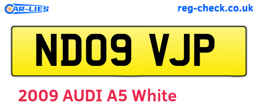 ND09VJP are the vehicle registration plates.