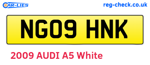 NG09HNK are the vehicle registration plates.