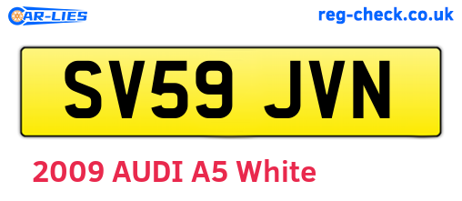 SV59JVN are the vehicle registration plates.