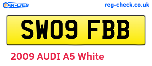 SW09FBB are the vehicle registration plates.