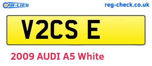 V2CSE are the vehicle registration plates.