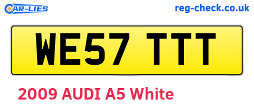 WE57TTT are the vehicle registration plates.
