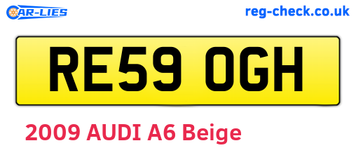 RE59OGH are the vehicle registration plates.