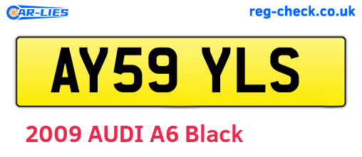 AY59YLS are the vehicle registration plates.