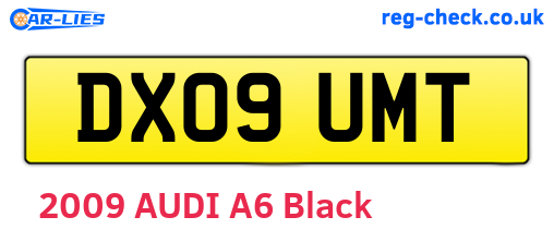 DX09UMT are the vehicle registration plates.