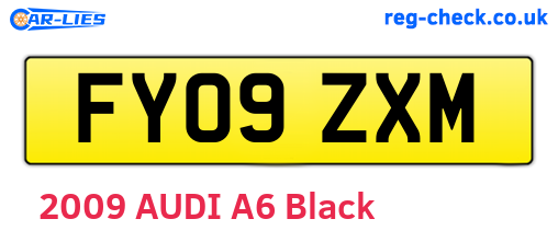 FY09ZXM are the vehicle registration plates.
