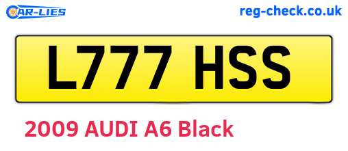 L777HSS are the vehicle registration plates.