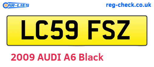 LC59FSZ are the vehicle registration plates.
