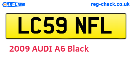 LC59NFL are the vehicle registration plates.