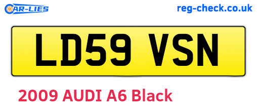 LD59VSN are the vehicle registration plates.