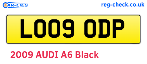 LO09ODP are the vehicle registration plates.