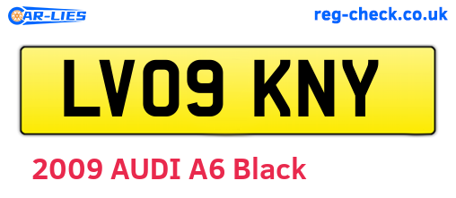 LV09KNY are the vehicle registration plates.