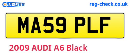 MA59PLF are the vehicle registration plates.