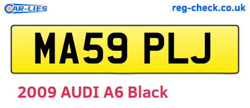 MA59PLJ are the vehicle registration plates.