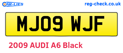MJ09WJF are the vehicle registration plates.