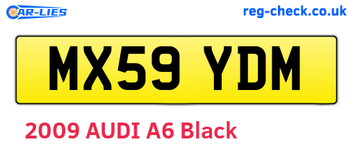 MX59YDM are the vehicle registration plates.
